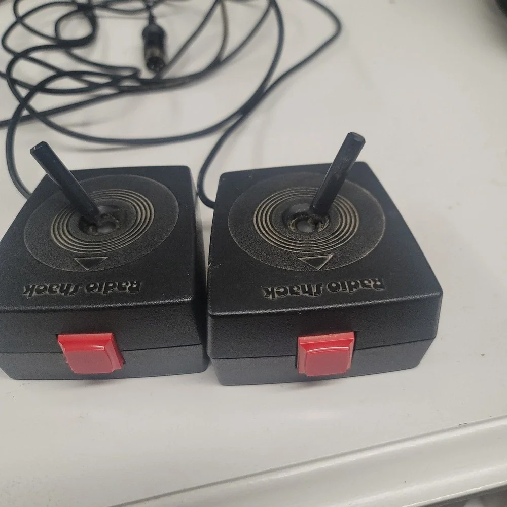 Radio Shack Joysticks‎ Controller VTG Gaming Parts Repair Retro Black Untested